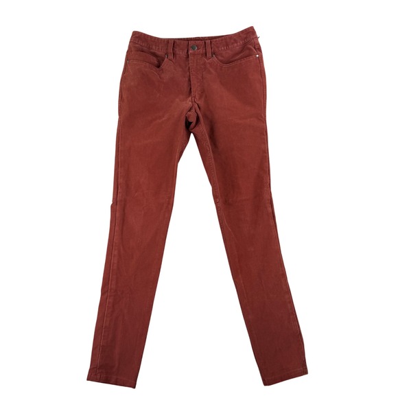 Lululemon ABC Pants Mens 30x32 Brick Dust Red Slim Leg Utilitech - Picture 1 of 9